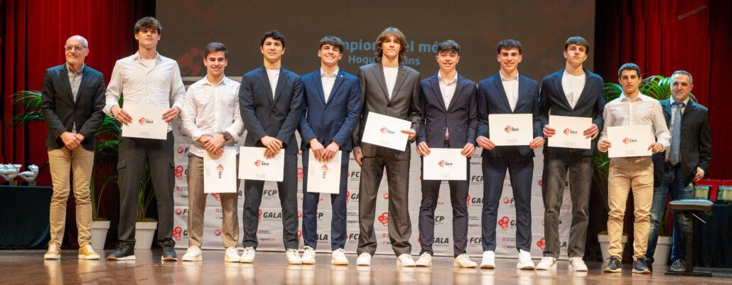 En la gala del Patinatge Català 2025, són homenatjats els Campions del món amb la selecció espanyola sub-19 masculina