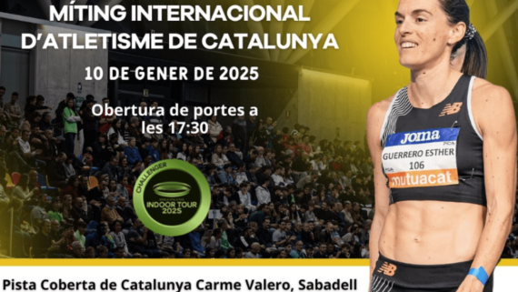 Cartell de la desena edició del Míting Internacional Catalunya d'atletisme