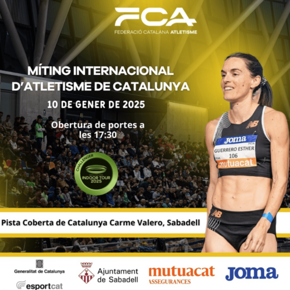 Cartell de la desena edició del Míting Internacional Catalunya d'atletisme